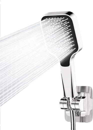 Cap de duș cu 3 moduri, furtun și suport