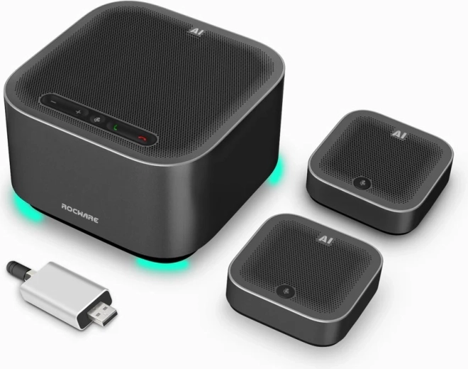 Set de conferință wireless Rocware A10W pentru săli de ședințe mari