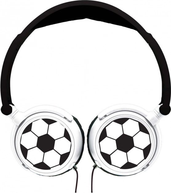 Căști pliabile cu design de fotbal