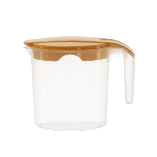 Cană de plastic cu capac și gradație 1 l - 1 bucată