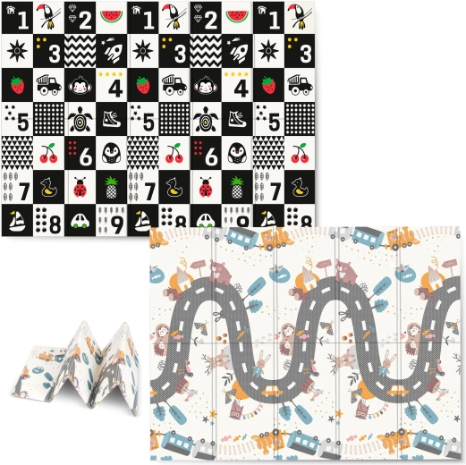 Saltea pliabilă din spumă pentru copii 200 × 150 × 1 cm NUKIDO