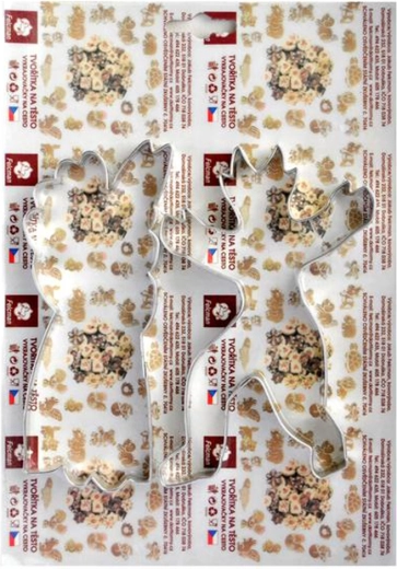 Set decupatoare pentru prăjituri Drac și Moș Nicolae 14 cm, set 2 buc