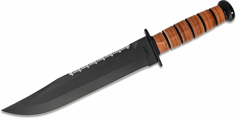 KA-BAR Big Brother – cuțit de supraviețuire 24 cm cu mâner din piele și teacă