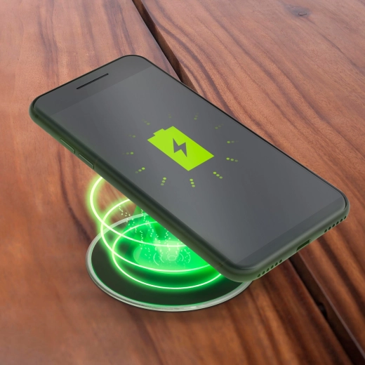 Stație de încărcare wireless încastrabilă, neagră