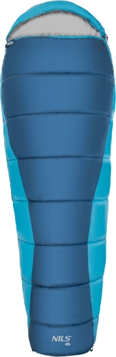 Sac de dormit tip mumie NILS Camp gri-albastru
