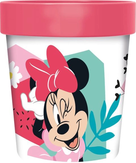 Pahar din plastic MINNIE cu bază antiderapantă 260 ml