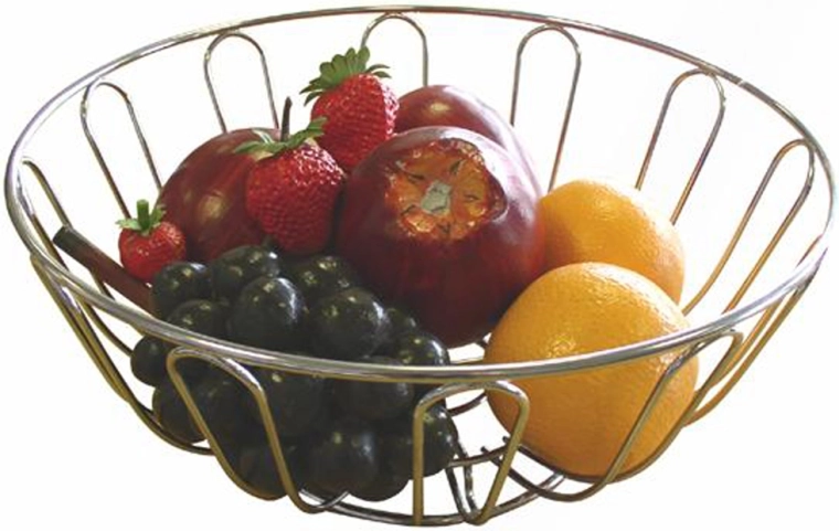 Bol pentru fructe din metal cromat 24 × 11,5 cm