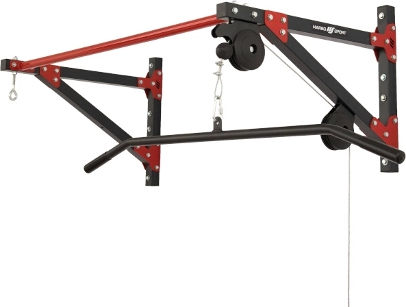 Bară de tracțiuni de perete cu scripete superior și suport pentru sac de box MARBO Sport MH-D204