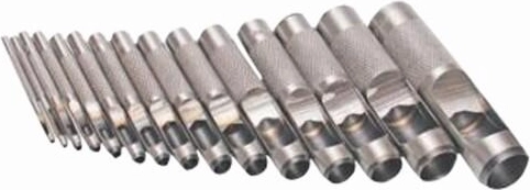 Set de poansoane tubulare 2–22 mm, 15 piese