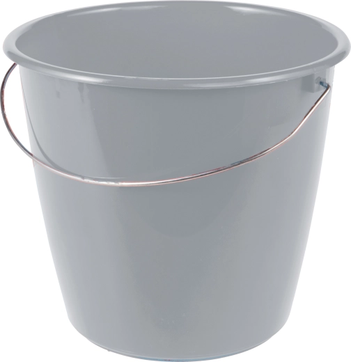 Găleată 5 l cu mâner metalic, gri