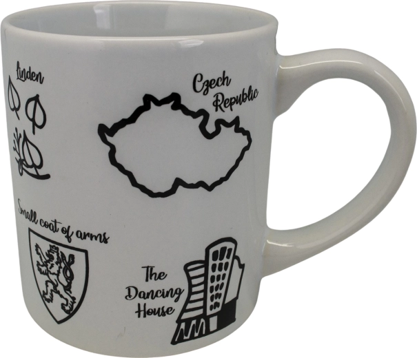 Cană ceramică albă 250 ml