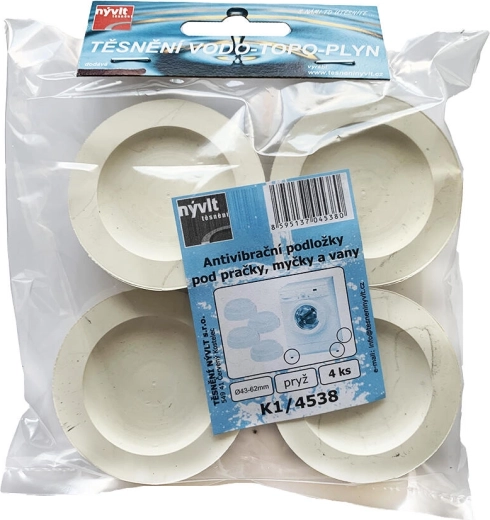 Suporturi antivibrație pentru mașină de spălat, mașină de spălat vase și cadă (4 buc.)