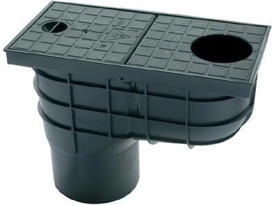 Captator de ape pluviale pentru acoperiș DN 110, plastic, negru