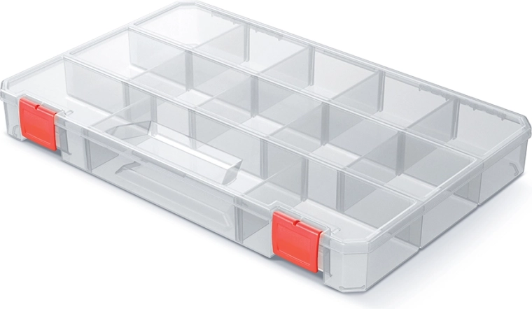 organizator SQR BOX 35,5 × 23 × 4,1 cm transparent