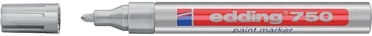 Marker cu lac edding 750, argintiu