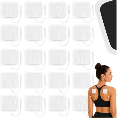 Electrozi gel Isomedix pentru TENS/EMS 50 × 50 mm, pin 2 mm (20 buc)