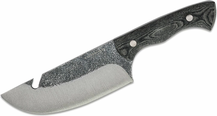 Condor Bush Slicer cuțit de camping 16,3 cm, Micarta gri, teacă din piele + kydex