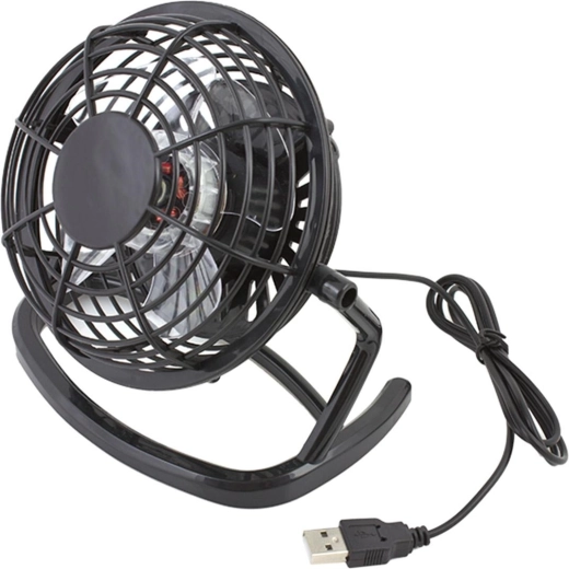 AK35C VENTILATOR PE PICIOR USB NEGRU