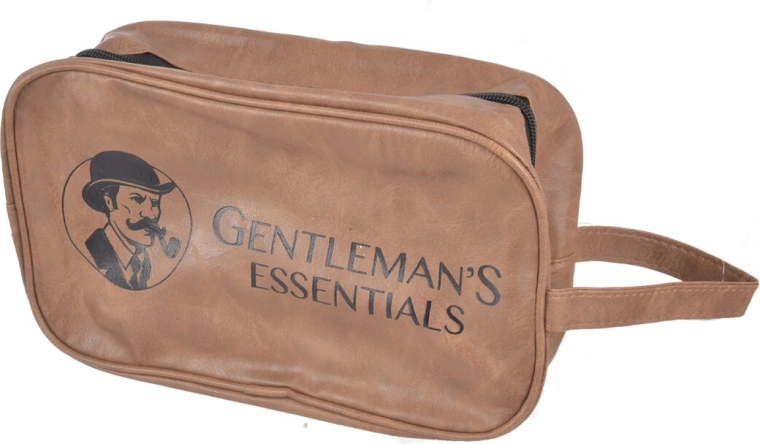 Geantă cosmetică Gentleman maro 26 × 15 × 10 cm