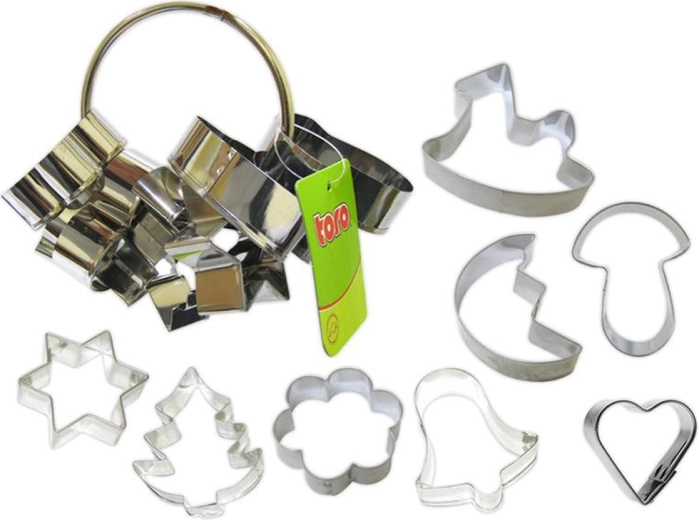 Set de forme decupatoare din inox pentru prăjituri, 8 buc.