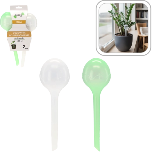 Set de bile de irigare pentru plante de interior, 2 buc
