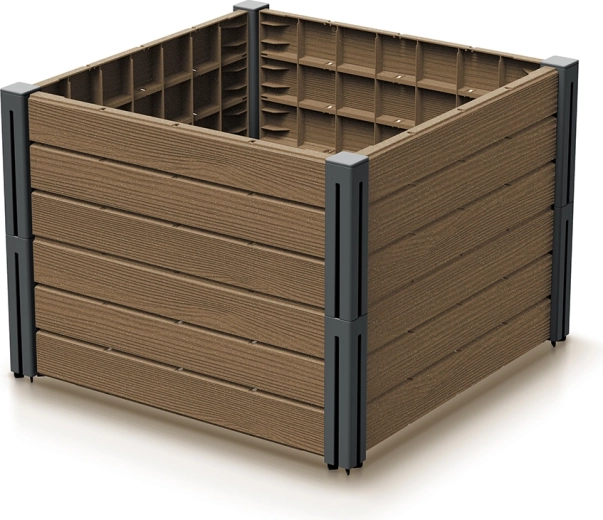 Strat înălțat Base Plant – strat modular din plastic pentru grădină, terasă și balcon