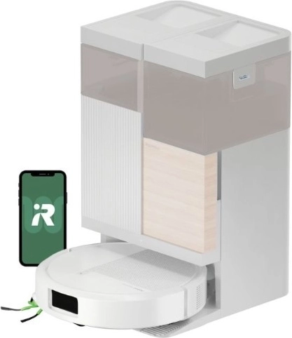 Aspirator robot iRobot Roomba Plus 575 Combo cu stație de andocare AutoWash, alb