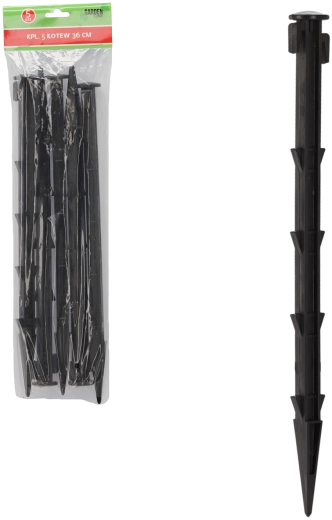 Set de țăruși de ancorare din plastic 36 cm (5 buc.)