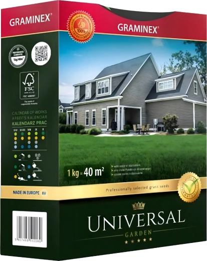 Amestec universal premium de semințe de gazon 1 kg – peluză rezistentă și deasă
