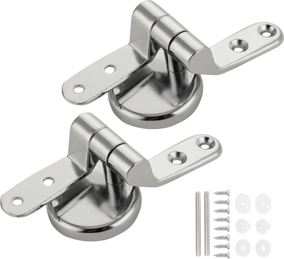 RENEW FORCE balamale metalice tip U pentru capac WC din oțel inoxidabil, cromate