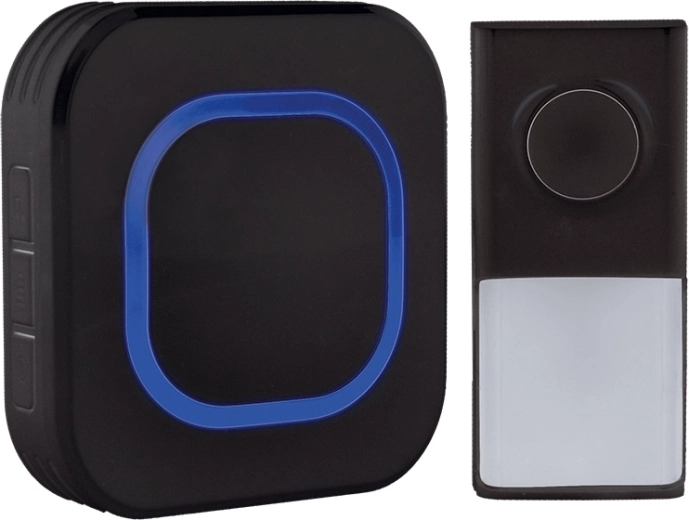 Sonerie wireless Solight pentru priză, 250 m, neagră, cu learning code