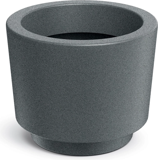 Ghiveci Splito Round 30 cm, gri granit