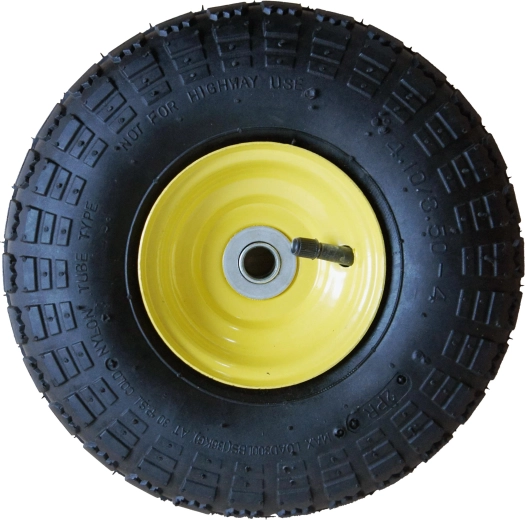 Roată pneumatică pentru cărucioare, diametru 260 mm, ax 16 mm