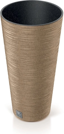 Ghiveci Furu Slim Eco Wood cu inserție 25 cm – naturo