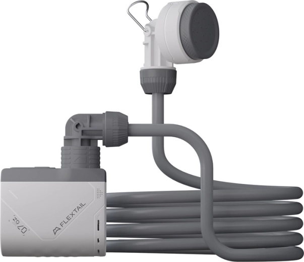 Flextail Tiny Shower duș portabil cu pompă, alb