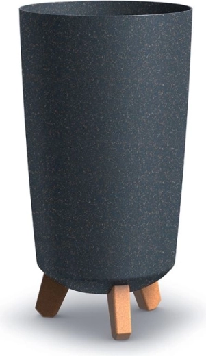 Ghiveci Gracia Tubus Slim Eco Wood 19,5 cm antracit