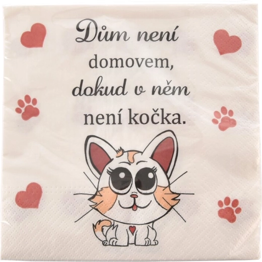 Șervețele Cat home 33 × 33 cm, 20 buc