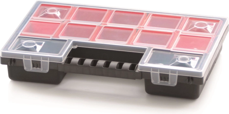 Organizator din plastic NORB 287×186×50 mm cu 12 compartimente detașabile