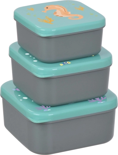 Set de 3 caserole pentru gustări pentru copii