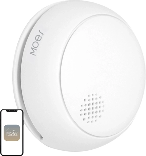 Detector de fum Moes ZigBee cu alarmă