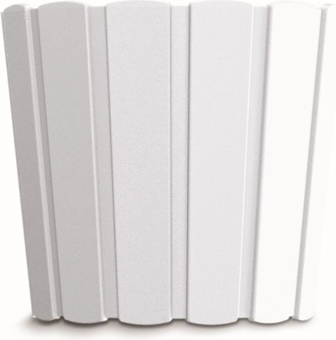 Ghiveci din plastic Boardee Basic 19,9 cm – alb