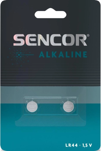 Baterii tip pastilă alcaline SENCOR LR44 1,5 V, 2 buc.