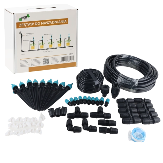 Set de irigare prin picurare cu 10 pulverizatoare și picurători