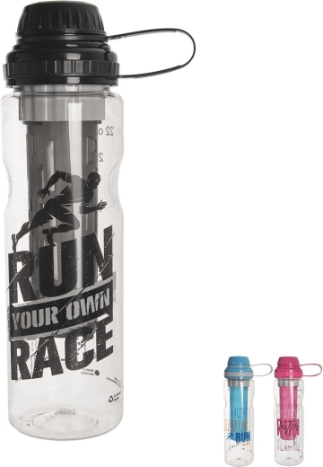 Sticlă sport din tritan Run cu filtru 0,75 l (mix de culori)