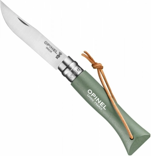 Opinel Nr. 06 Trekking cuțit de buzunar, verde salvie, 7 cm