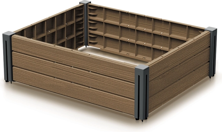 Strat de grădină înălțat din plastic Naturo ECO 75,6 cm BASE PLANT