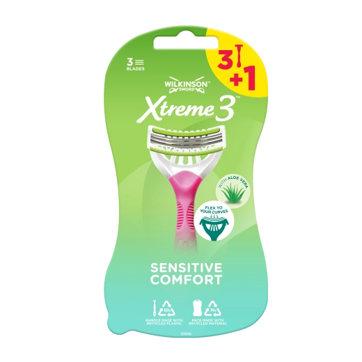 Wilkinson Xtreme3 Sensitive Comfort aparat de ras pentru femei 3+1