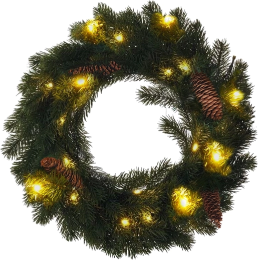 Coroană de Crăciun Solight cu iluminare LED, 40 cm