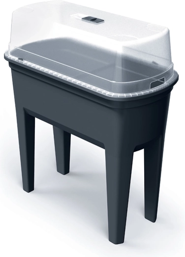 mini-seră cu capac din policarbonat Botanic 77,5 cm – antracit