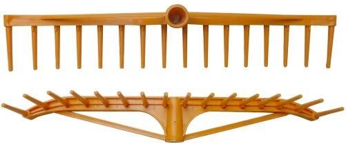 Greblă pentru fân 59 × 10 cm, 16 dinți, plastic, fără coadă